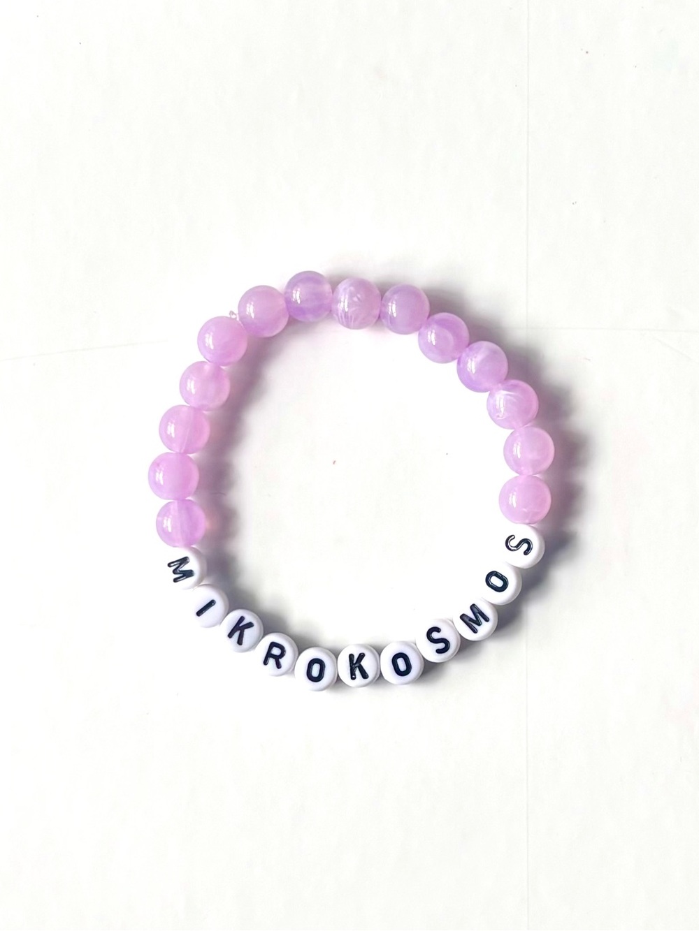 BTS Mikrokosmos Song Purple Glass Bead Bracelet